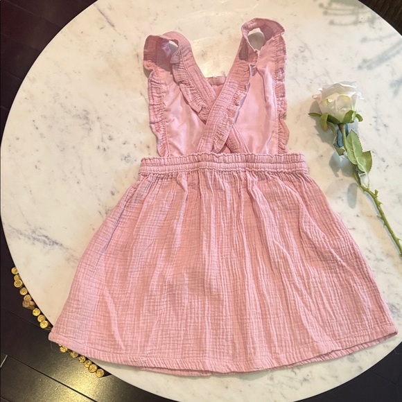 Pink Ruffled Button-Down Dress - Picture 5 of 6